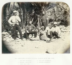 Membres non commissionnés des Royal Engineers sur l